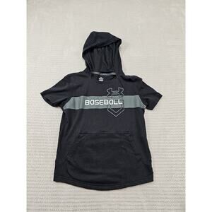 Under Armour Black and Gray Kids Baseball Tee